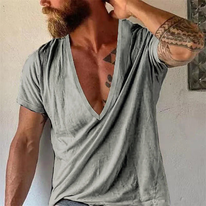 Mason | Men's Relaxed Deep V-Neck Short Sleeve T-Shirt