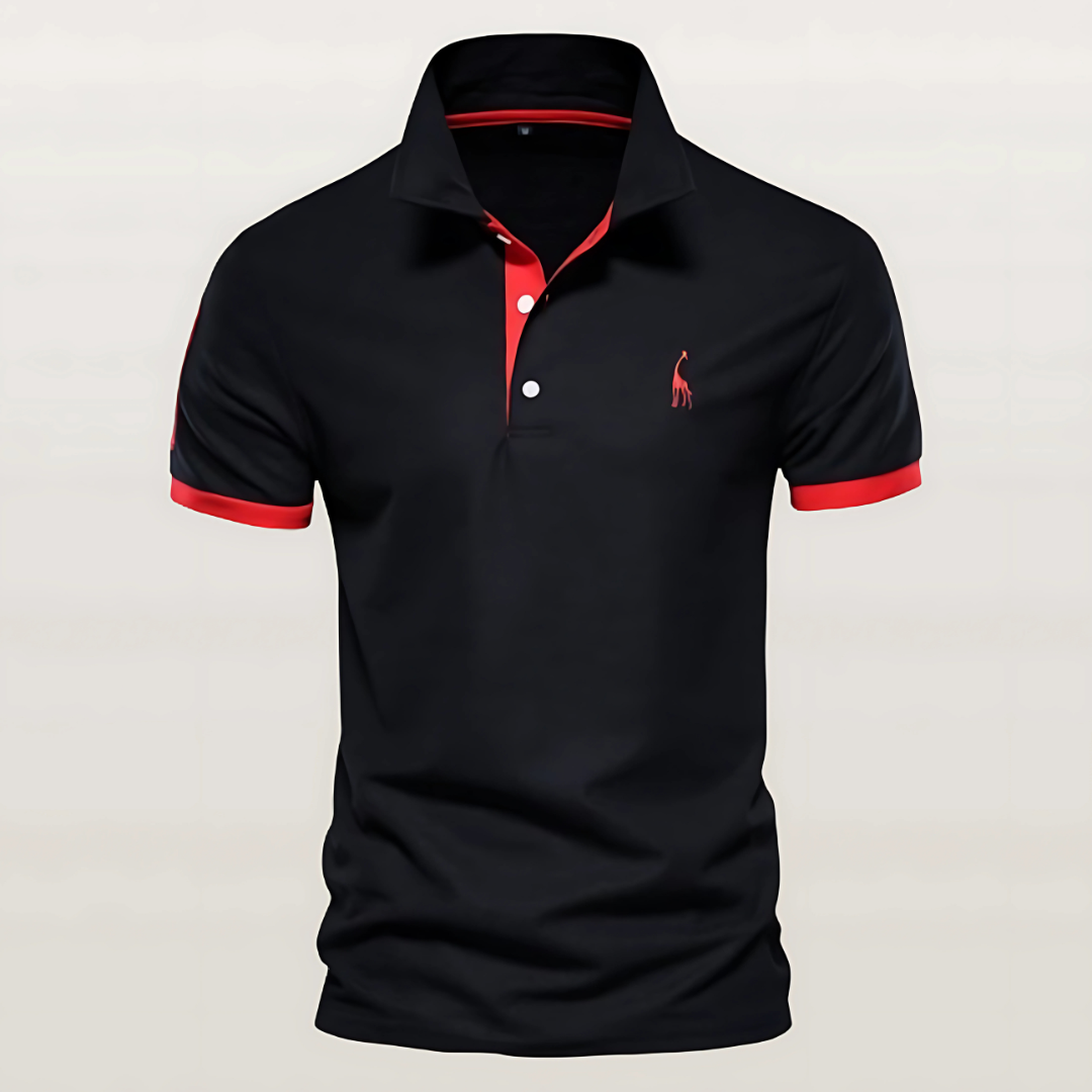 Ethan | Men's Slim-Fit Contrast Collar Polo Shirt