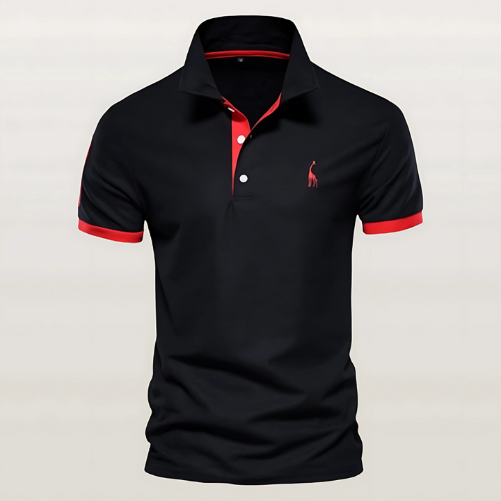 Ethan | Men's Slim-Fit Contrast Collar Polo Shirt
