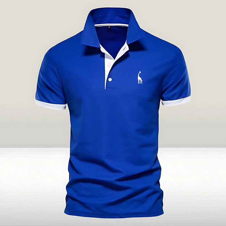 Ethan | Men's Slim-Fit Contrast Collar Polo Shirt