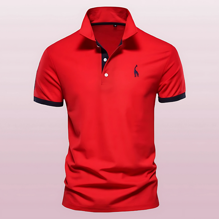 Ethan | Men's Slim-Fit Contrast Collar Polo Shirt