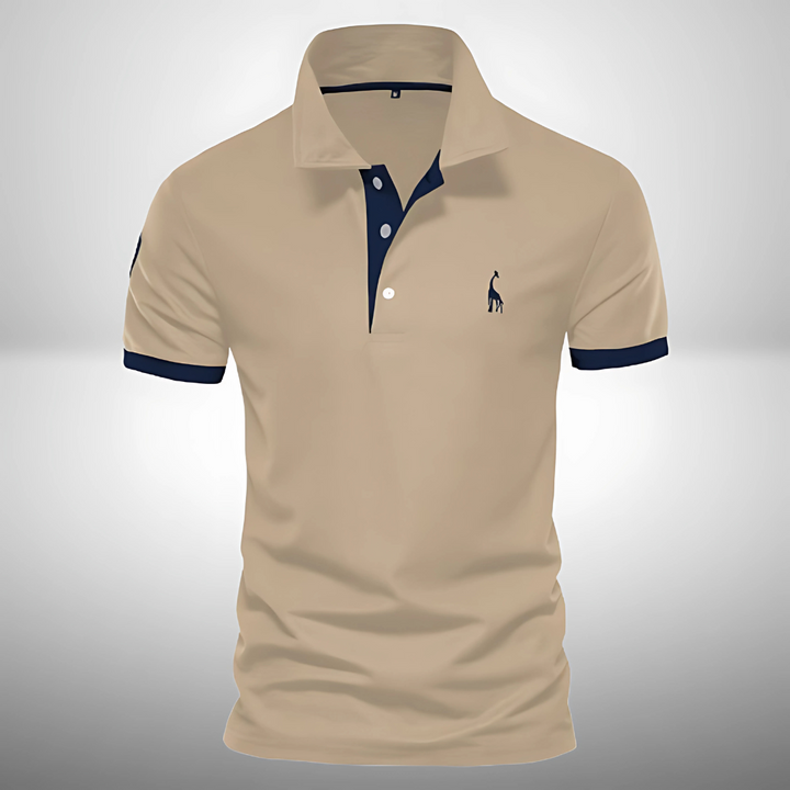Ethan | Men's Slim-Fit Contrast Collar Polo Shirt