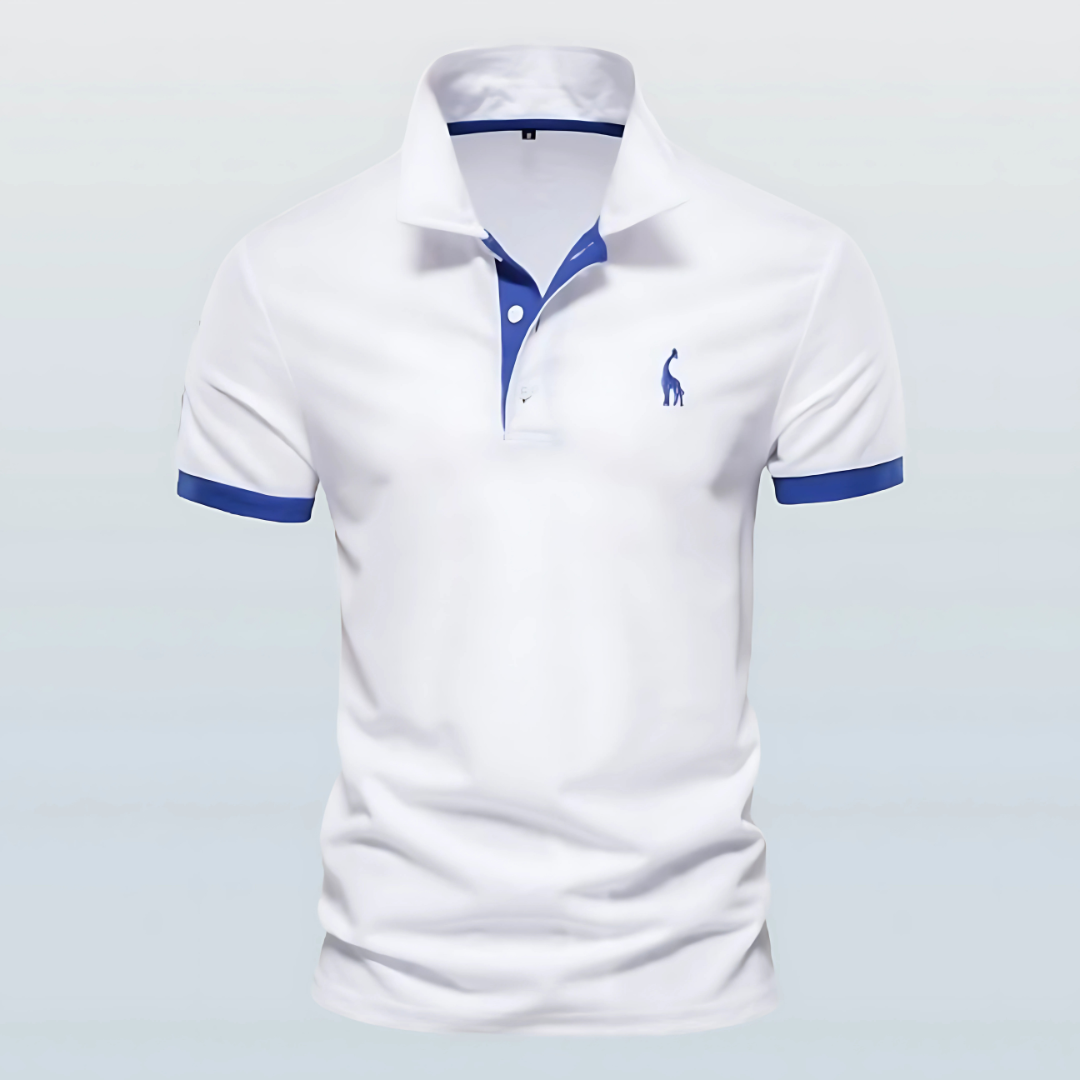 Ethan | Men's Slim-Fit Contrast Collar Polo Shirt