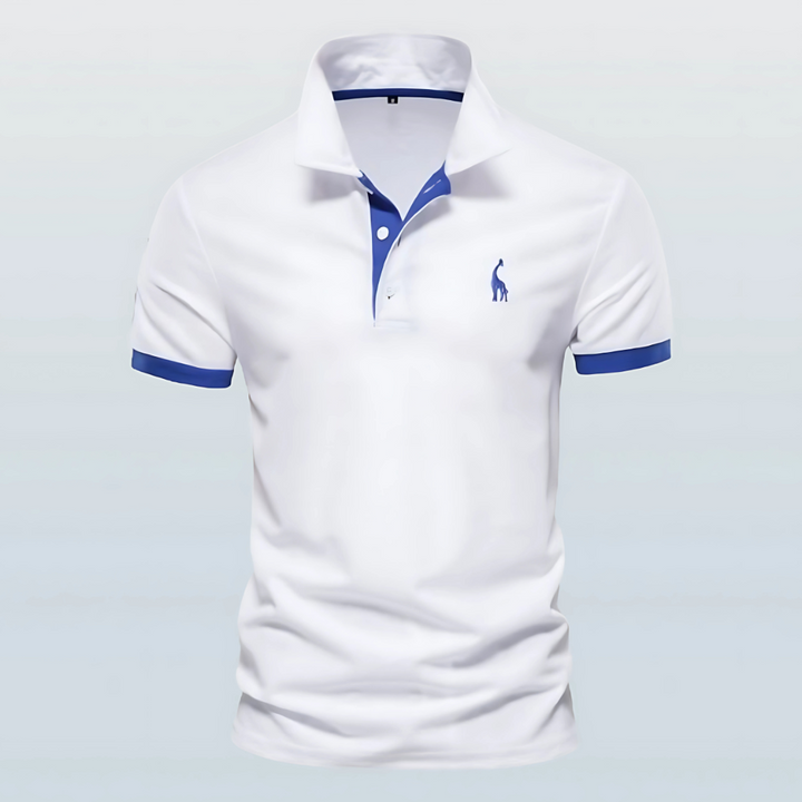 Ethan | Men's Slim-Fit Contrast Collar Polo Shirt
