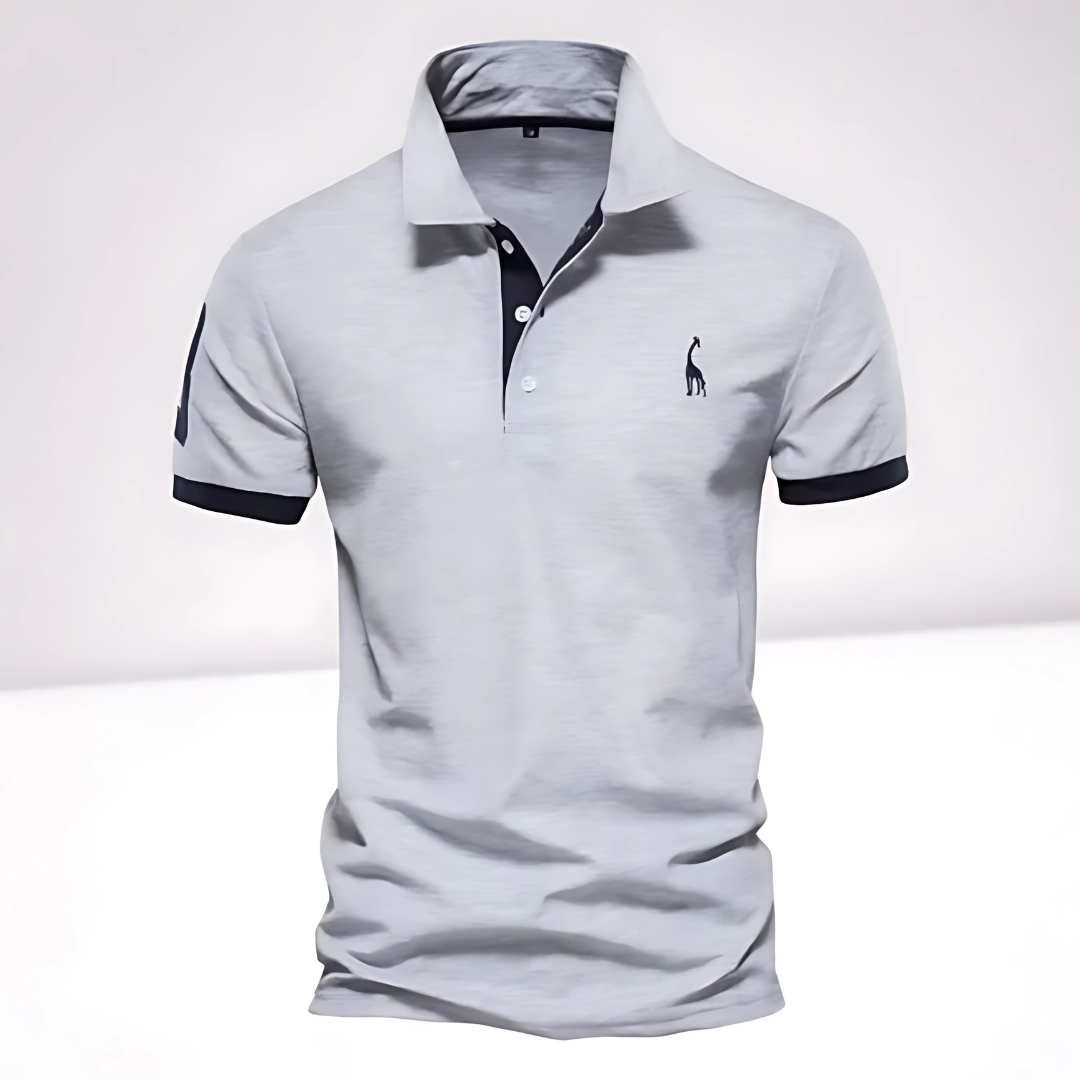 Ethan | Men's Slim-Fit Contrast Collar Polo Shirt
