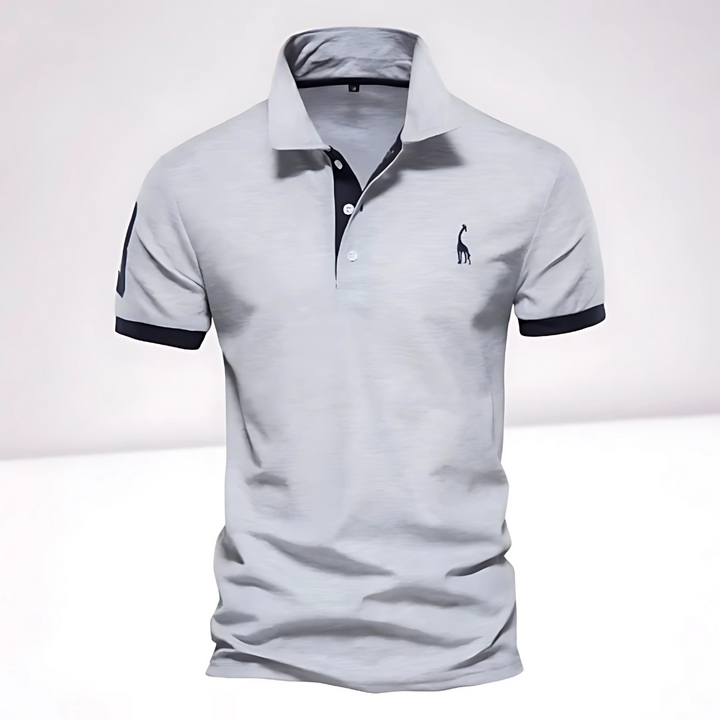 Ethan | Men's Slim-Fit Contrast Collar Polo Shirt