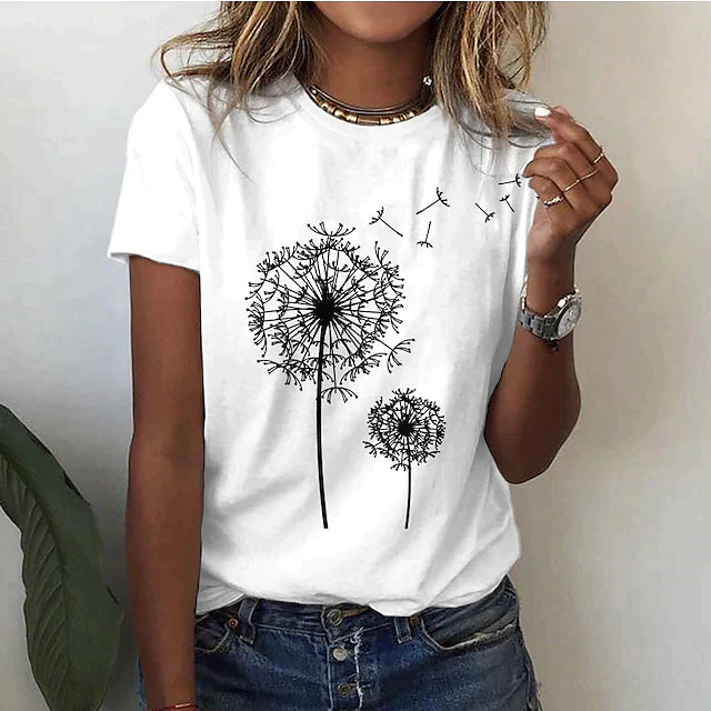 Poppy | Women's Crew Neck Graphic T-Shirt