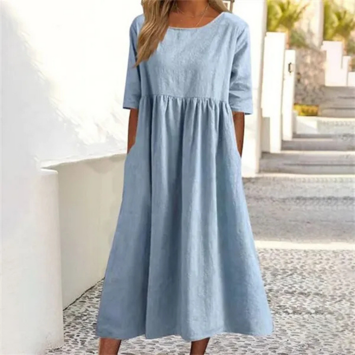 Daisy | Women's Smocked Waist Breezy Midi Dress