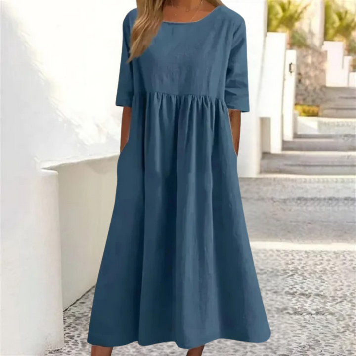 Daisy | Women's Smocked Waist Breezy Midi Dress