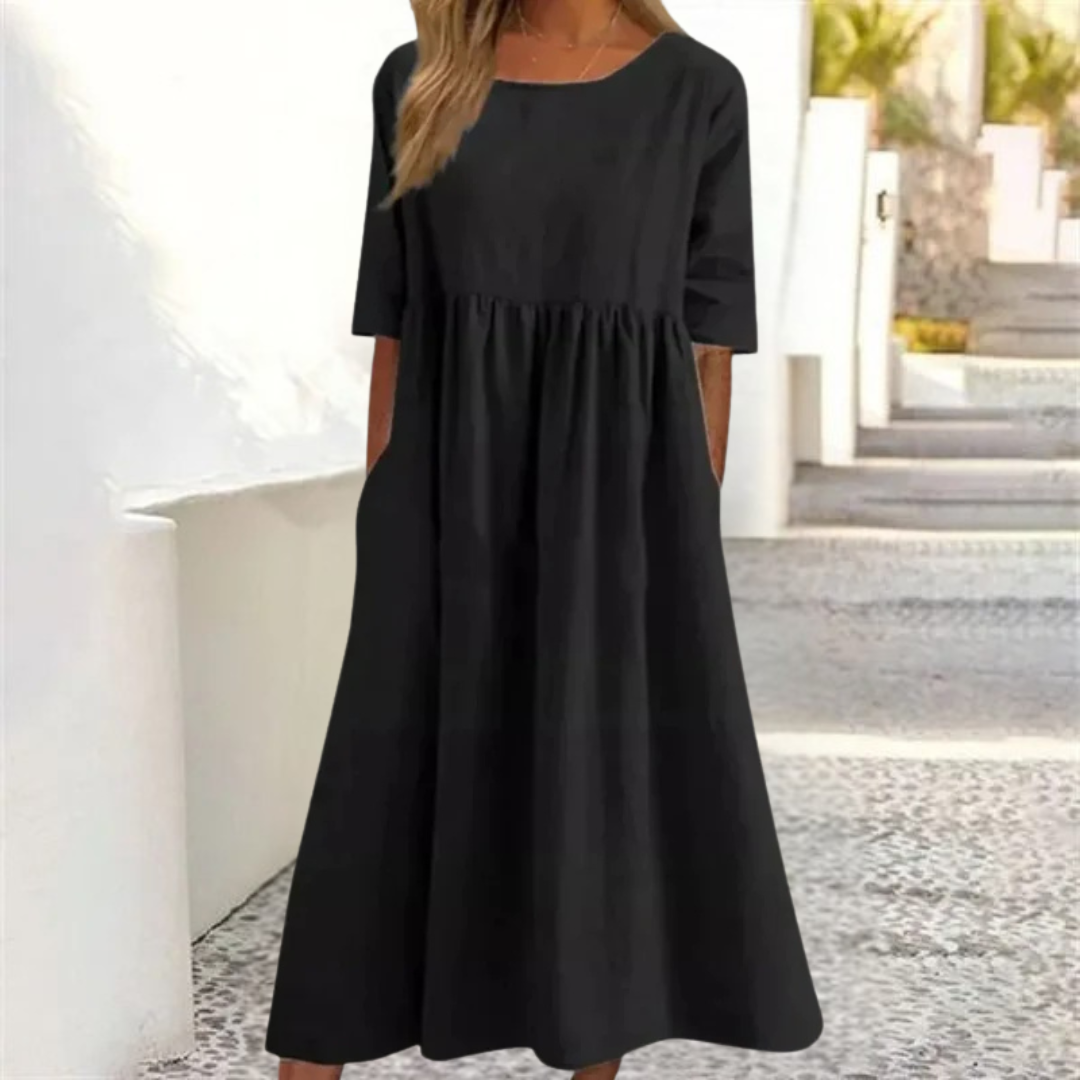 Daisy | Women's Smocked Waist Breezy Midi Dress