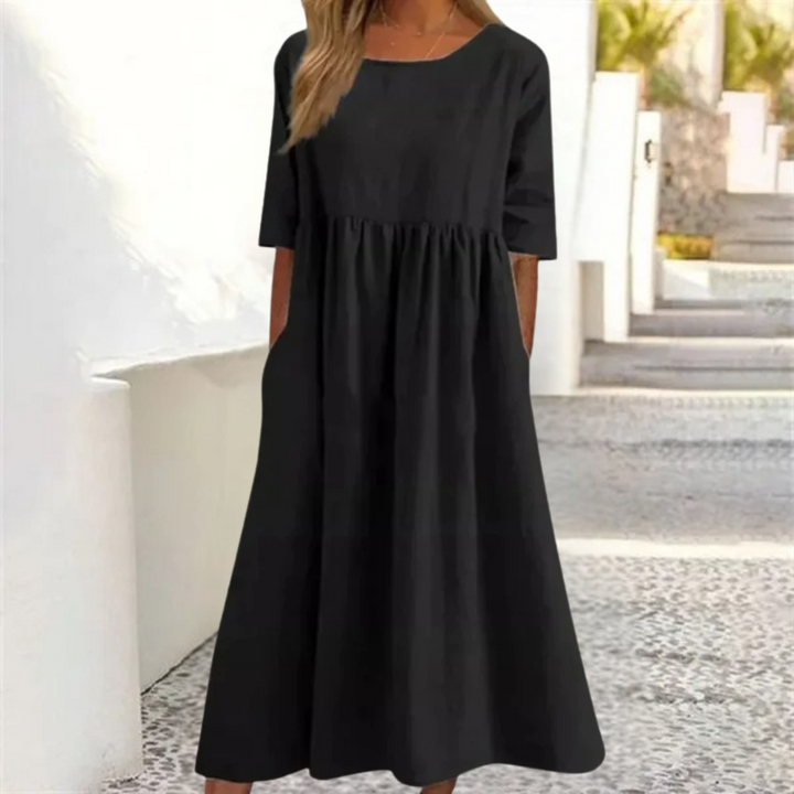 Daisy | Women's Smocked Waist Breezy Midi Dress