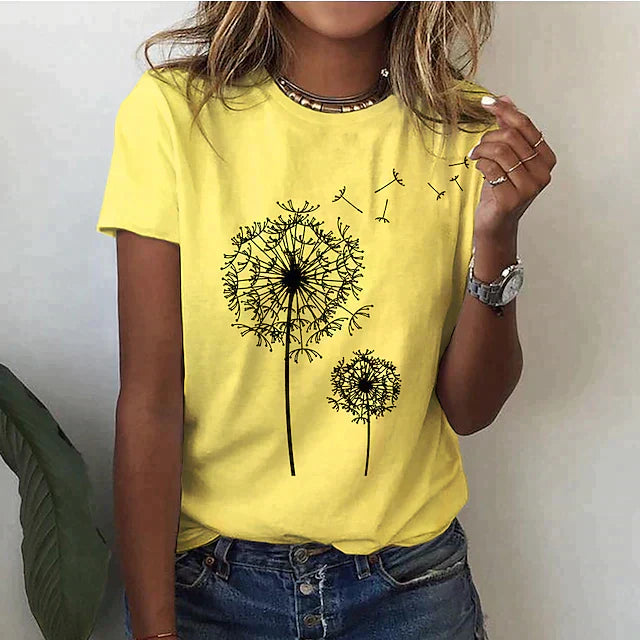 Poppy | Women's Crew Neck Graphic T-Shirt